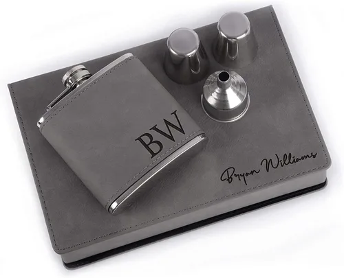 Vista 7 de Regalos de padrinos de boda – Juego de regalo personalizado para padrinos de boda con caja de regalo, embudo y vasos de chupito, despedida