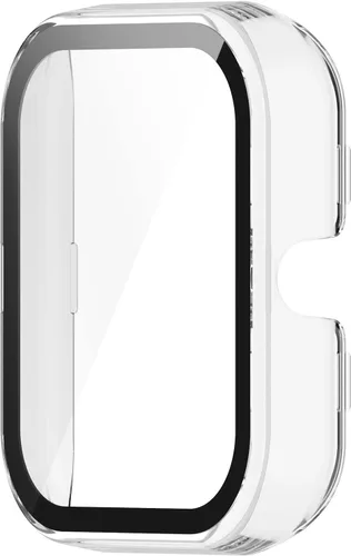 Vista 9 de Compatible con Amazfit Bip 3 Pro, Lamshaw Hard PC Case con protector de pantalla de vidrio templado compatible con Amazfit Bip 3 / Bip 3 Pro Paquete
