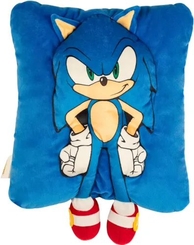 Vista 13 de Sonic The Hedgehog Anime Knuckles The Echidna - Almohada de peluche para niños, súper suave y acogedora, 18.50 pulgadas de alto, (producto oficial)