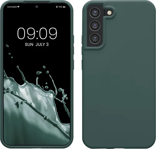 Vista 192 de kwmobile Funda compatible con Samsung Galaxy S9 - Funda de silicona TPU con acabado suave - Blue Reef