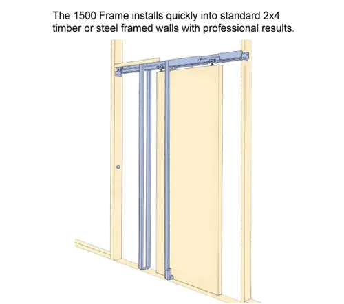 Vista 5 de Puerta corrediza francesa de bolsillo de 24 x 80 pulgadas con Veregio 7339 Oliva con vidrio esmerilado Kit de accesorios de riel Puerta