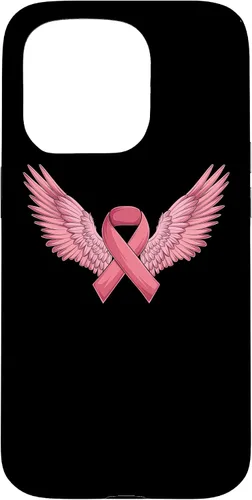 Vista 14 de Pink Ribbon Wings Breast Cancer Awareness Case for iPhone 17