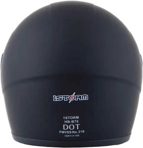 Vista 8 de 1Storm - Casco completo con alas y cuernos para motocicleta