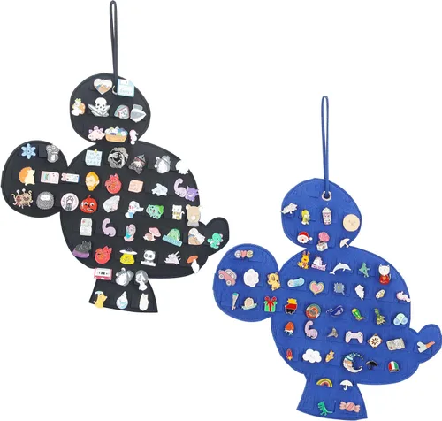 Vista 12 de Organizador Colgante de Broches Exhibidor de Alfileres Esmaltados Exhibidor de Broches Linda Forma de Dibujos Animados Soporte de Almacenamiento