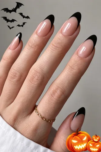 Vista 20 de AzureBeauty Short Almond French Tip Press On Nails, Glazed Donut, 32 Pcs 0-Glazed Donut French Tip