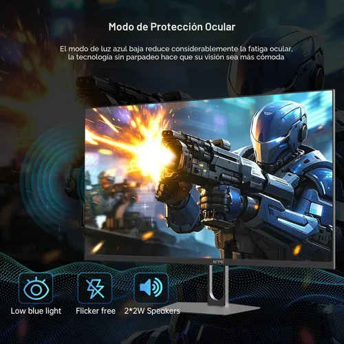 Vista 7 de KTC Monitor para juegos QHD de 27 pulgadas 220Hz, IPS rápido 2K con Blanco