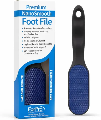 Vista 8 de ForPro Professional Collection - Raspa de pie de acero inoxidable de alta calidad, lima de pies colosales y removedor de callos, elimina