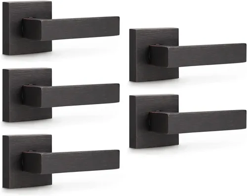 Vista 181 de KNOBWELL - Juego de cerradura con 1 picaporte resistente para puertas de una cara, ideal para puertas interiores reversibles, 0.93 libras