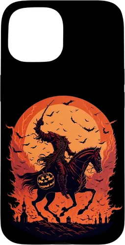 Vista 6 de Halloween Scary Pumpkin Headless Horseman Case for iPhone 17