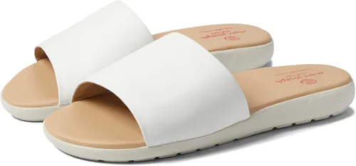 Vista 32 de Marc Joseph New York Sandalias planas de cuero genuino para mujer, puntera abierta, sin espalda, cómodas, ligeras, suela de EVA, a la moda, sin