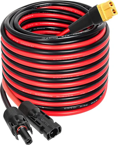 Vista 19 de MOOKEERF Cable de extensión solar a XT60 10AWG 3FT conector solar a XT60 Cable adaptador para panel solar a estación de energía portátil Generador