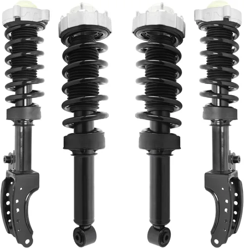 Vista 28 de Detroit Axle - 4 piezas de soportes para Toyota 2004 2005 2006 2007 2008 2009 Prius, soportes delanteros y traseros con resortes helicoidales