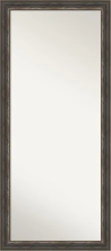 Vista 16 de Amanti Art Espejo de longitud completa no biselado (64.5 x 28.5 pulgadas), marco marrón medio Alta - Espejo de piso, espejo de pared, marrón