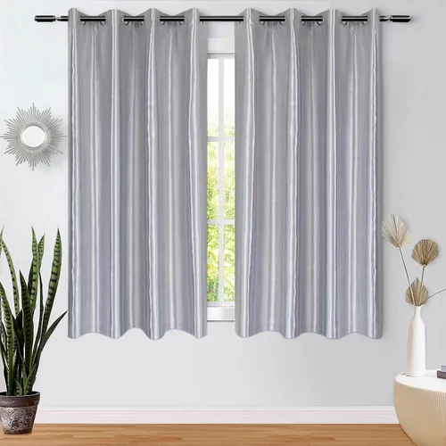 Vista 8 de WUBODTI - Cortinas opacas 100% crema para dormitorio o sala de estar de 84 pulgadas de largo, 2 paneles, cortinas modernas de aislamiento térmico