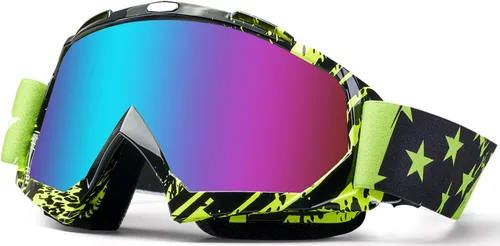 Vista 12 de Dirt Bike Goggles Motorcycle Gear ATV Riding Motocross Dirtbike 4-Wheeler Accessories Ski Fit Over The Glasses