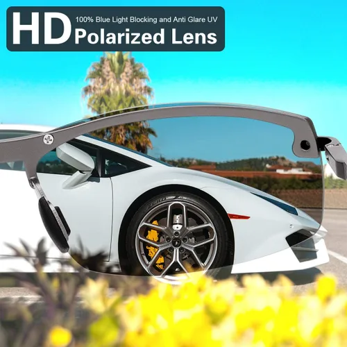Vista 5 de YIMI Gafas de sol fotocrómicas polarizadas para hombres y mujeres deportes al aire libre conducción antirreflejos UV400 protección z87 gafas