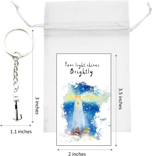 Vista 5 de Smiling Wisdom 20 regalos a granel Empleado ilumina un camino para otros tarjetas y regalo de faro 60 piezas personal del equipo maestros