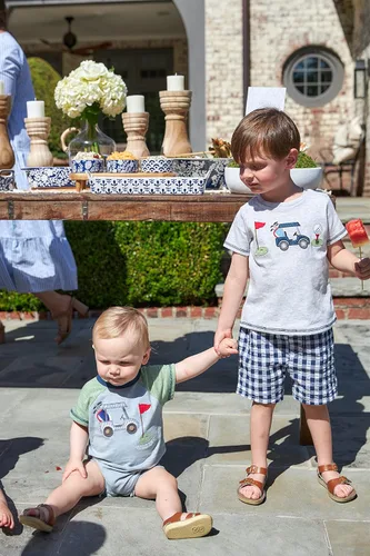Vista 6 de Mud Pie baby-boys Short SetMud Pie Conjunto corto
