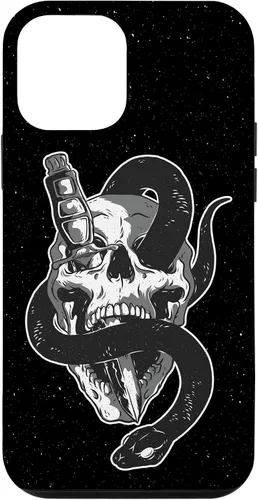 Vista 12 de iPhone 15 Skull Graphic Goth Gifts Pretty Gothic Funda básica para teléfono celular