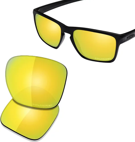 Vista 2 de SAUCER Premium Replacement Lenses for Oakley Sliver XL OO9341 Sliver XL Low Bridge Fit OO9346 Sunglasses