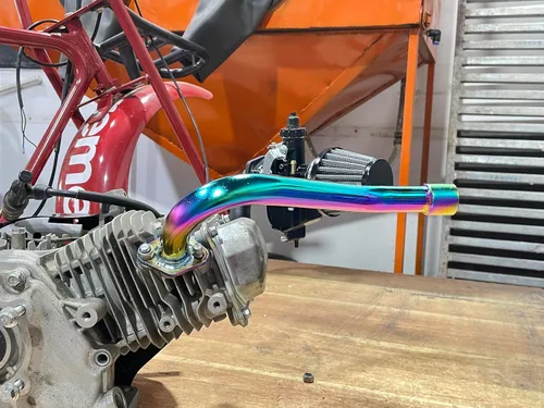 Vista 3 de Tubo de Escape Principal para Go Kart Predator 196cc 212cc GX160 GX200 DuroMa* 7Hp Tillotson 212 para Go Kart Manco Yerf Dog