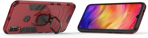 Vista 2 de LuluMain - Funda compatible con Xiaomi Redmi Note 7, Redmi Note7 Pro, soporte de agarre de anillo de metal a prueba de golpes