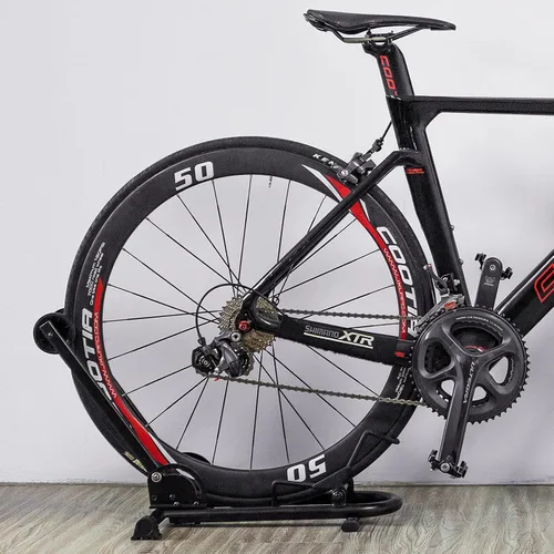 Vista 7 de Soporte de suelo para bicicleta de interior – Soporte para bicicleta para coche/hogar – Almacenamiento de bicicletas de estacionamiento