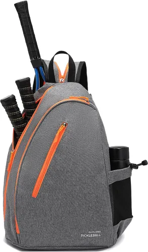 Vista 3 de Bolsas de pickleball para hombres y mujeres, bolsa de remo de pickleball deportiva, bolsa de pickleball ajustable con gancho para cerca, mochila