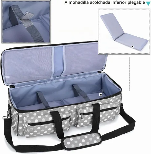 Vista 3 de LUXJA Bolsa de transporte compatible con Cricut Explore Air y Maker, puntos