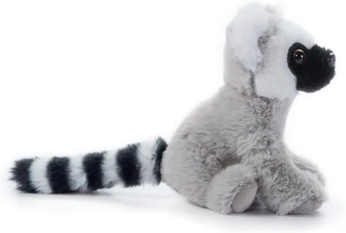 Vista 3 de The Petting Zoo Peluche de lémur de cola de anillo, regalos para niños, animales salvajes del zoológico de Onez Babiez, juguete de peluche de lémur