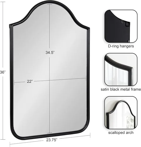 Vista 2 de Fellows Framed Arch Wall Mirror