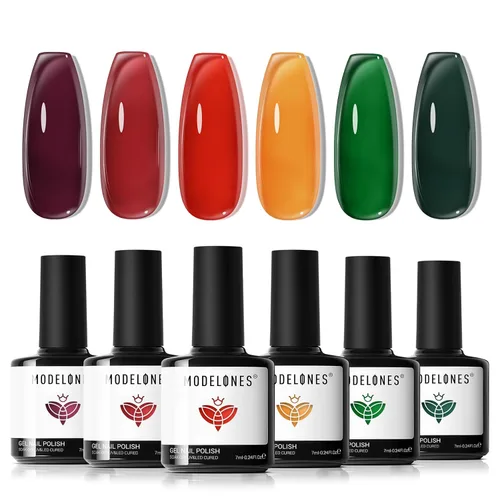 Vista 35 de Modelones - Juego de esmaltes de gel transparente, capa base de gel superior, sin limpieza, 0.5 onzas líquidas Un conjunto claro