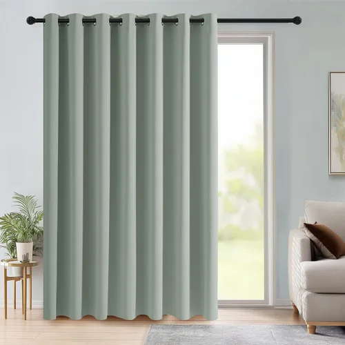 Vista 31 de RYB HOME Cortinas portátiles para puerta con privacidad, cortinas opacas y aislantes térmicas para dormitorio, armario, sala de estar, comedor, Beige