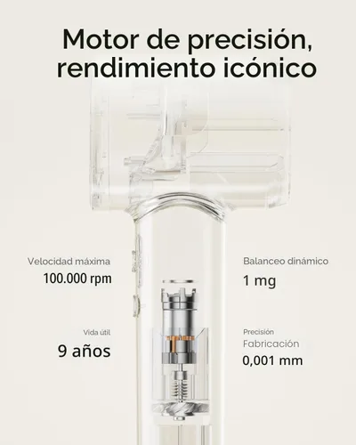 Vista 5 de Secador de Pelo Laifen SE Lite, Secador de Pelo Iónico Negativo con Motor Sin Escobillas de 100,000 RPM para Secado Rápido, Secador de Pelo de Alta