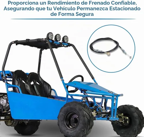 Vista 4 de AlveyTech Cable de Freno de Mano para Go-Karts y Buggies de Arena Kandi de 49cc, 110cc y 125cc
