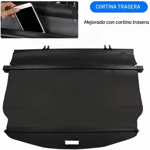 Vista 2 de Cubierta de carga para Chevy Chevrolet Equinox GMC Terrain Accesorios 2010-2016 2017 Trasero Negro Retráctil Trasero Parasol