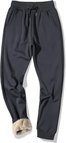 Vista 37 de MACHLAB Pantalones deportivos térmicos de forro polar para hombre, pantalones de chándal gruesos y cálidos para invierno