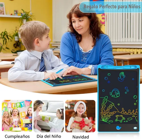 Vista 7 de Hockvill: Tableta de escritura LCD para niños de 8.8 pulgadas, juguetes para niñas y niños, pizarra para dibujar para niños de 3, 4, 5, 6, 7 años