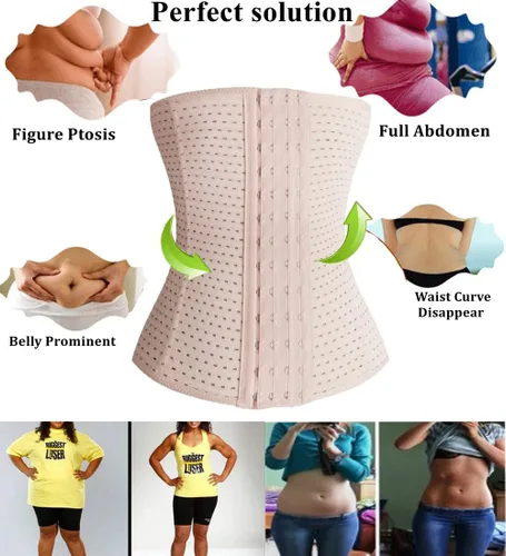 Vista 2 de Entrenador de cintura Cincher Body Shaper Sport Entrenamiento para reloj de arena 6 unids Hueso de acero más alta compresión