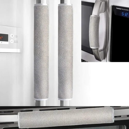 Vista 12 de OUGAR8 Juego de 3 fundas para manija de puerta de refrigerador, guantes para electrodomésticos de cocina, nevera, microondas, lavavajillas