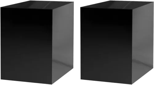 Vista 14 de Caja elevadora de acrílico de 12 x 12 x 16 pulgadas, trono transparente con un lado abierto sin tapa, versátil rectangular Lucite para productos al