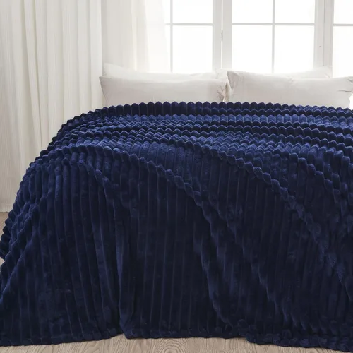 Vista 46 de NEWCOSPLAY Manta de Tiro Súper Suave Aqua Franela Sedosa Premium Forro Polar Jacquard Acanalado 3D Ligero Manta de Cama Uso en Todas las Estaciones