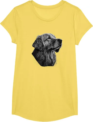 Vista 39 de Camiseta divertida Golden Retriever, Negro