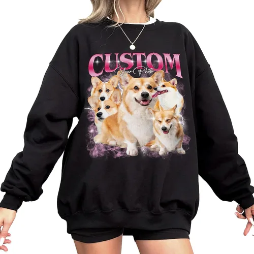 Vista 3 de IZI POD Personaliza tus propias camisetas Bootleg Rap, personaliza tu texto vintage camiseta, camisetas gráficas personalizadas, regalo