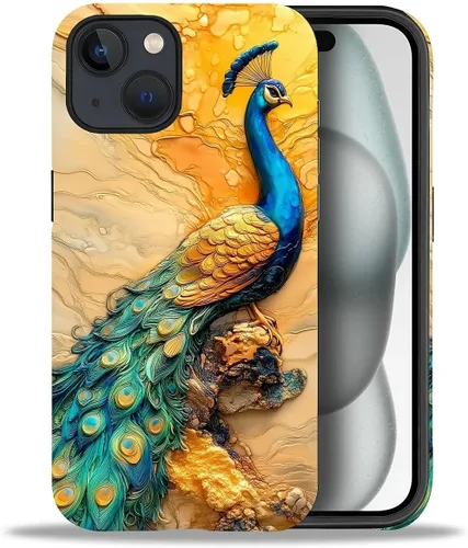 Vista 111 de DAIZAG Funda compatible con iPhone 11, hermoso color arena, patrón completo, carcasa rígida híbrida de plástico TPU + funda de protección