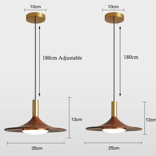 Vista 2 de Modern 10W Three Color Dimming Pendant Lights, Nordic Industrial Metal Ceiling Hanging Lighting, Height Adjustable Acrylic Shade Chandelier for