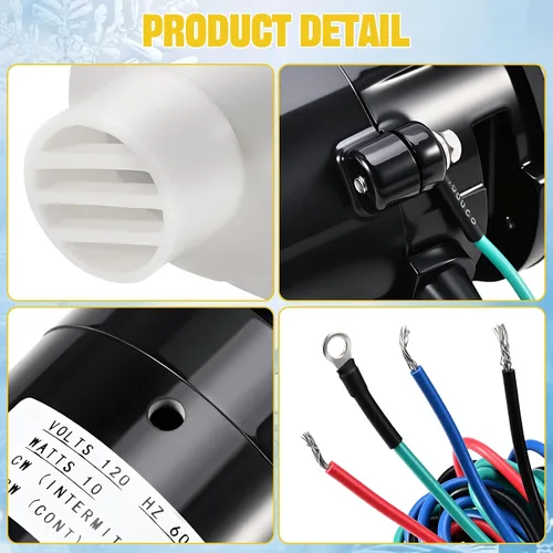 Vista 7 de Reemplazo del conjunto del motor de la bomba de agua de la máquina de hielo para bomba de agua Hoshizaki PA0613, APTA92P10WD1, se adapta al