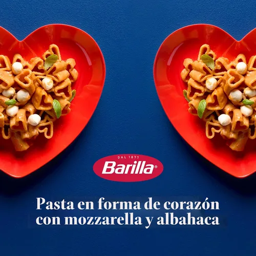 Vista 6 de Barilla Edición Limitada Love Pasta, Pasta en Forma de Corazón No Transgénica Hecha con Sémola de Trigo Duro - Certificada Kosher, Caja de 12 oz