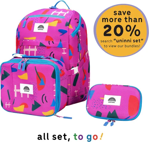 Vista 7 de Mochila para niños de 16 pulgadas para niñas y niños a partir de 6 años con correas de hombro ajustables. Se adapta a una altura de 3 pies 9