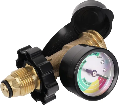 Vista 9 de Indicador de Nivel de Medidor de Tanque de Propano para Tanques de 5-20 Libras, Universal para Autocaravana, Parrilla de Gas, Estufa de Camping